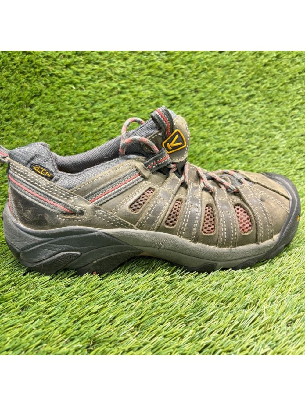 Keen Utility Flint Low Womens Size 8.5D Brown Waterproof Steel Toe Work Shoes